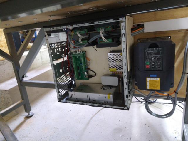 another image of finished cnc mill