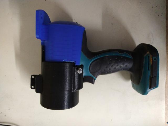 image of assembled air horn with 3d printed cover 
